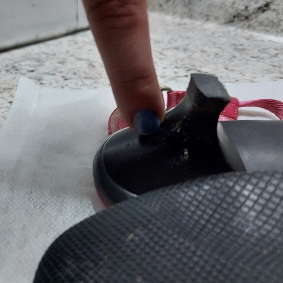 Authentic Prada Sandals Kitten Heels Size 38 6.5 Women's Good Used Condition Red - Picture 9 of 9